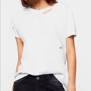 ANINE BING distressed tee, size XS/S